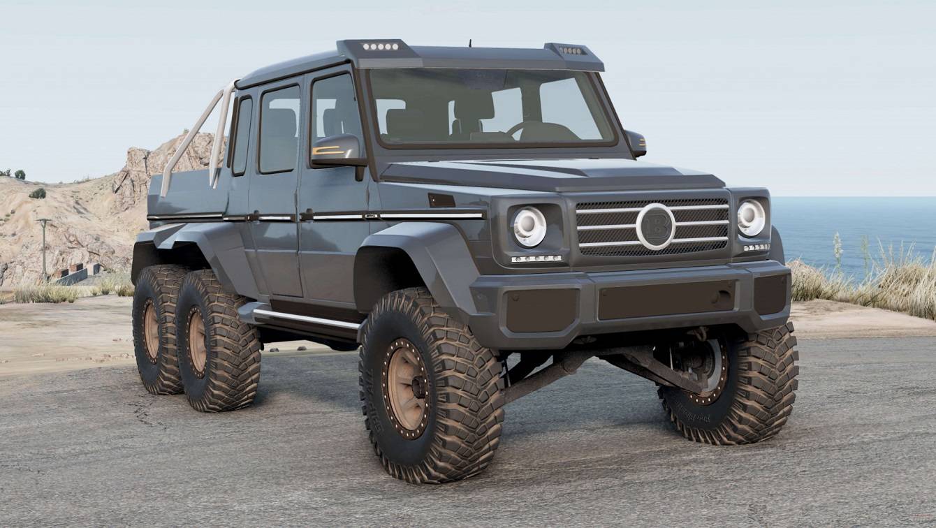 Mod Brabus G 700 6x6 (W463) 2013 для BeamNG Drive (v0.26.x)