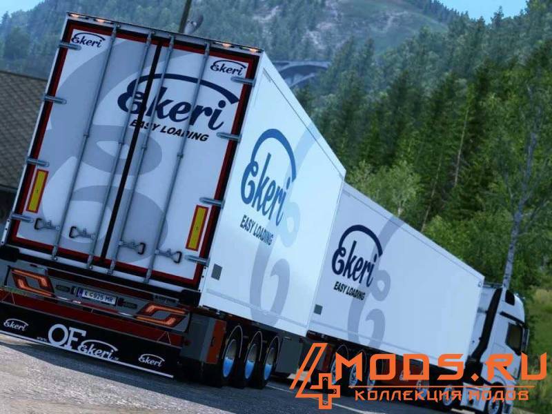 Mod Ekeri Full Trailers Revision Addon v1.0 для ETS 2 (v1.47.x)