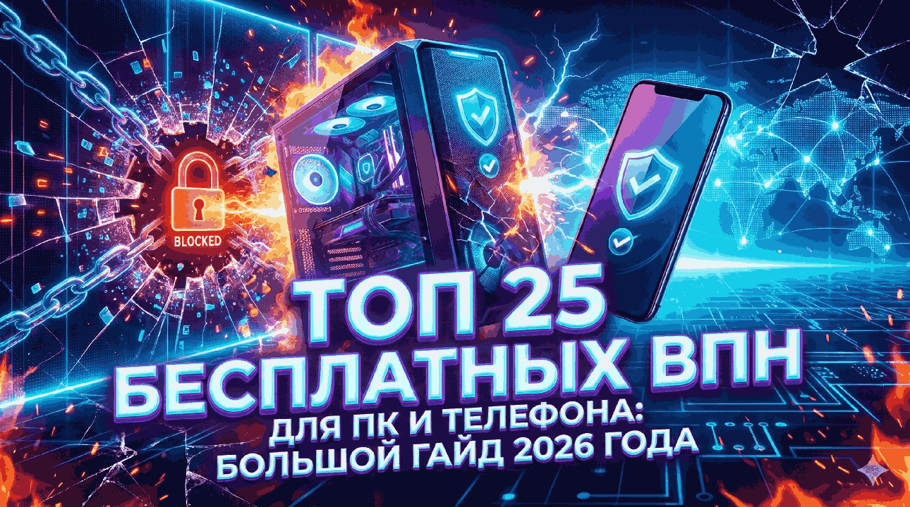 Топ 18+! лучших бесплатных ВПН для ПК (Windows 10/11) и Андроида (Айфона) на русском 2026