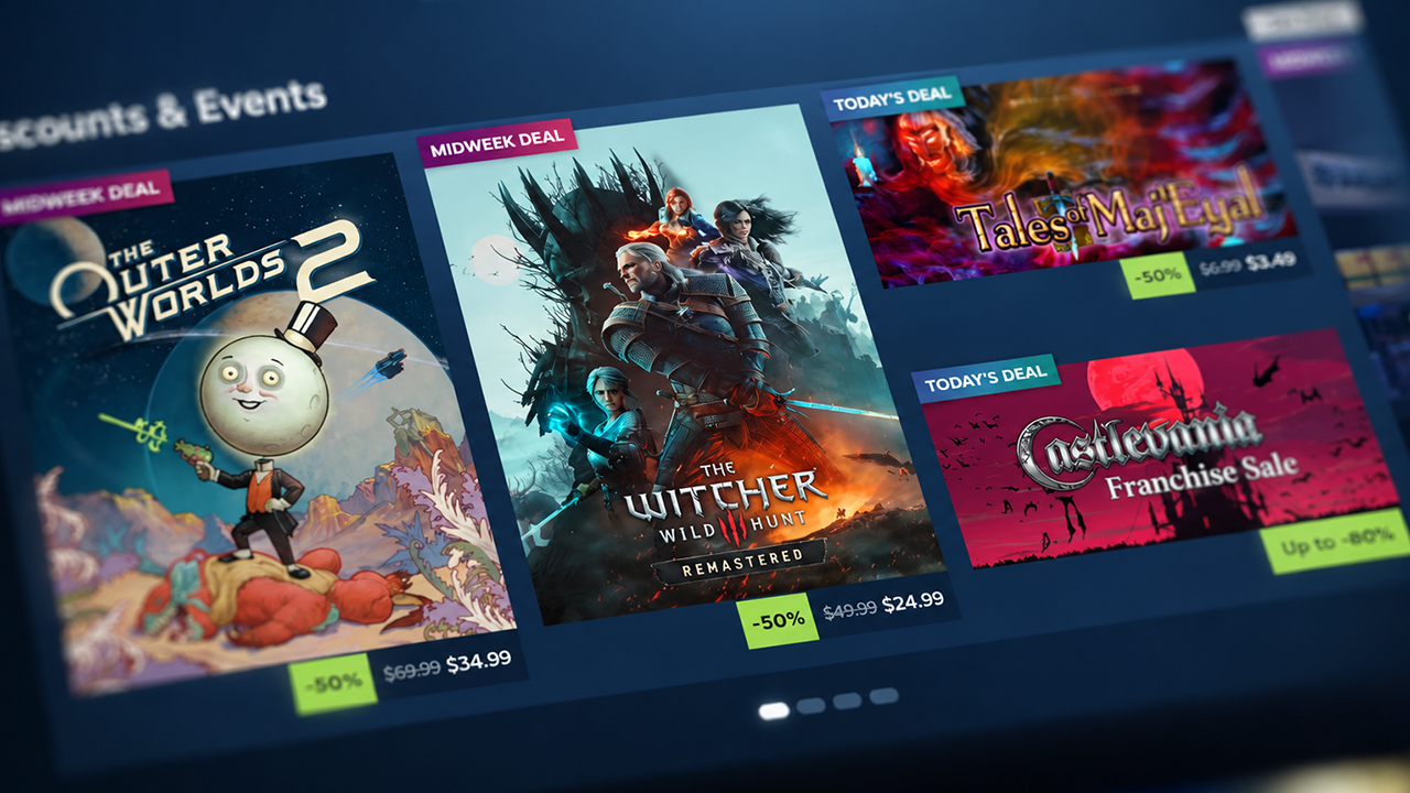Steam переводит раздел акций и событий на персональные рекомендации